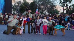 Presentación de perros policiales cautiva a familias en actividad organizada por Carabineros y GORE Coquimbo