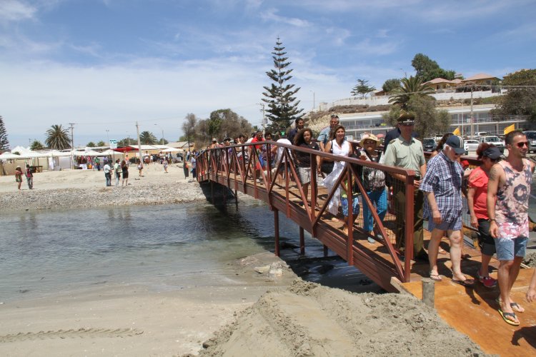 NUEVA PASARELA MEJORA TRÁNSITO DE VECINOS Y TURISTAS EN TONGOY NUEVA PASARELA MEJORA TRÁNSITO DE VECINOS Y TURISTAS EN TONGOY