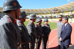 SOLDADOS DEL REGIMIENTO COQUIMBO REALIZAN SOLEMNE JURAMENTO A LA BANDERA