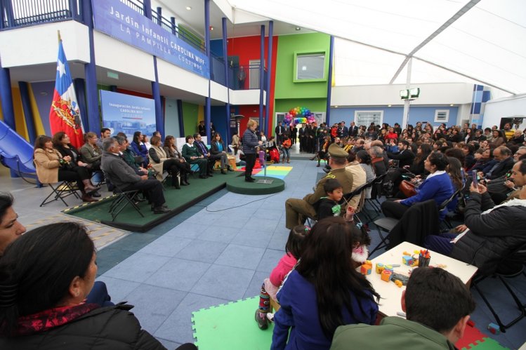 PRESIDENTA BACHELET ENTREGA A LA COMUNIDAD NUEVO JARDÍN INFANTIL EN LA PAMPILLA