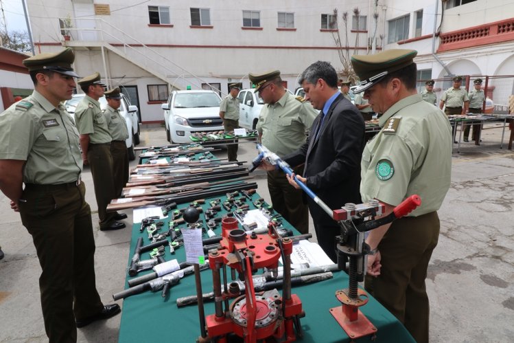 502 ARMAS FUERON SACADAS DE CIRCULACIÓN POR CARABINEROS EN LO QUE VA DE 2017 EN LA REGIÓN