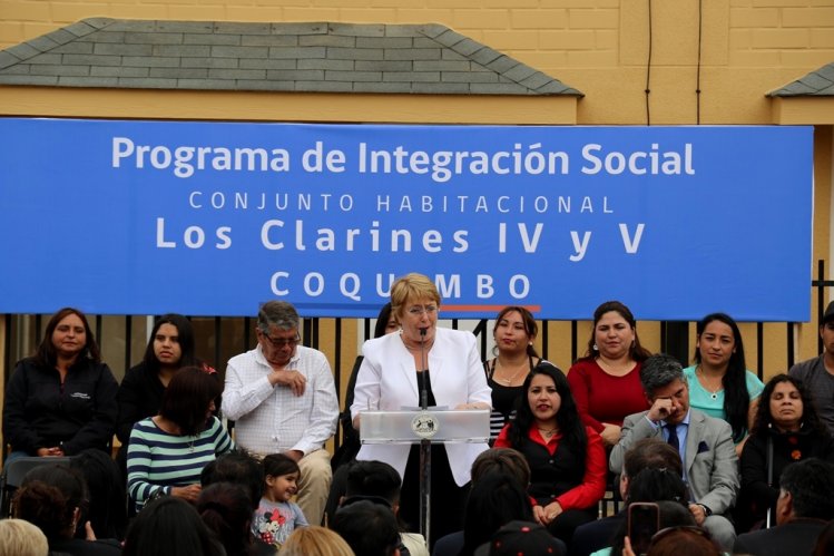 PRESIDENTA BACHELET ENTREGA PROYECTO HABITACIONAL DE INTEGRACIÓN SOCIAL A FAMILIAS DE COQUIMBO