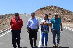 CAMINO QUE CONECTA LA RUTA 5 CON LOS CHOROS PRESENTA UN 95% DE AVANCE