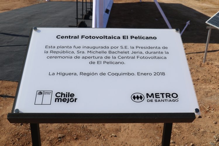 PRESIDENTA BACHELET INAUGURA LA PLANTA DE ENERGÍA SOLAR MÁS EFICIENTE DE LATINOAMÉRICA EN LA REGIÓN DE COQUIMBO