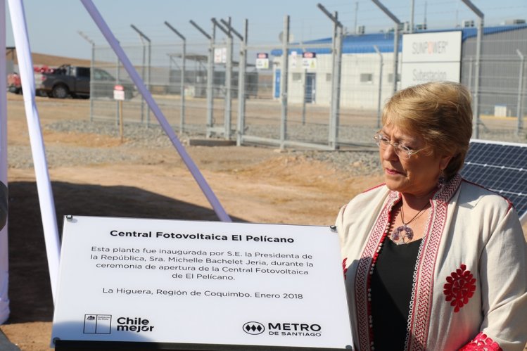 PRESIDENTA BACHELET INAUGURA LA PLANTA DE ENERGÍA SOLAR MÁS EFICIENTE DE LATINOAMÉRICA EN LA REGIÓN DE COQUIMBO