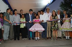 FAMILIAS DE HUANA EN MONTE PATRIA CELEBRAN SISTEMA DE ALCANTARILLADO