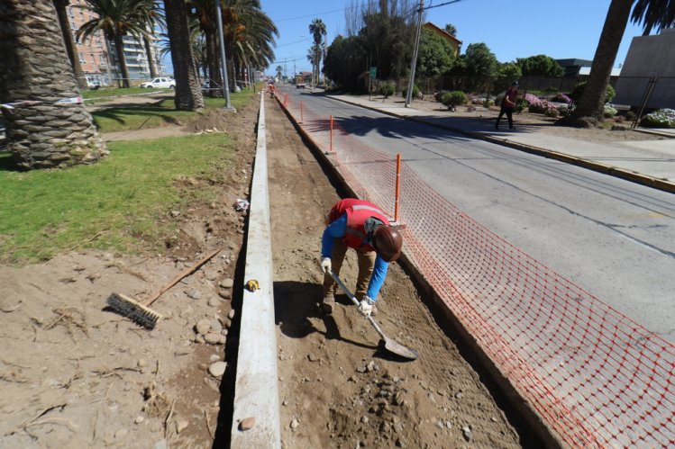 NUEVO TRAMO DE CICLOVÍAS CONECTARÁ LA RUTA 5 CON LA AVENIDA DEL MAR EN LA SERENA