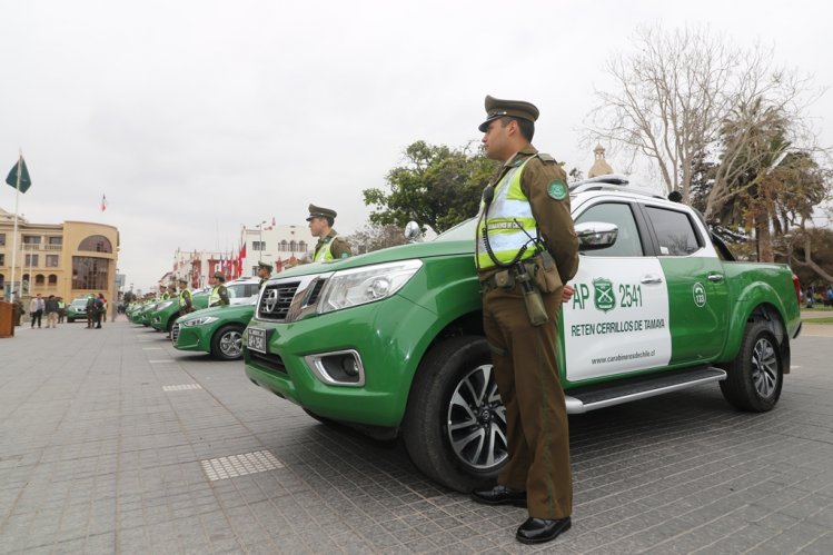 CARABINEROS RECIBE NUEVOS VEHÍCULOS POLICIALES PARA UN COMBATE MÁS EFECTIVO DE LA DELINCUENCIA