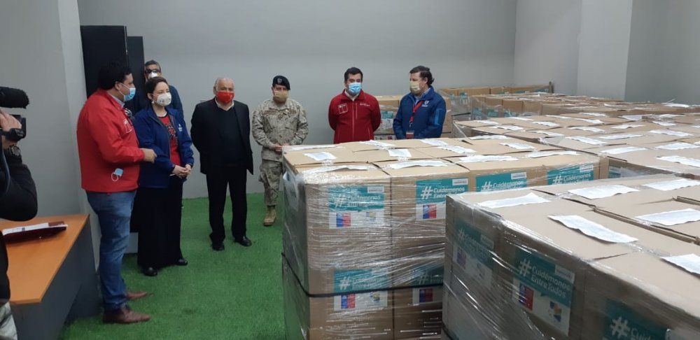 CON FOCO EN LOS ADULTOS MAYORES COMENZÓ LA DISTRIBUCIÓN DE CANASTAS DE ALIMENTOS PARA CHILE EN LA REGIÓN DE COQUIMBO