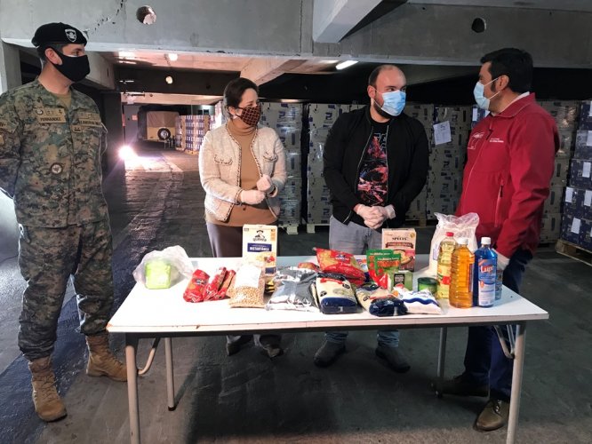 CON LA LLEGADA DE LAS PRIMERAS CAJAS COMIENZA SEGUNDA PARTE DEL PROGRAMA ALIMENTOS PARA CHILE EN LA REGIÓN