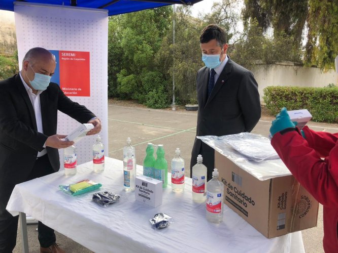 MÁS DE 800 ESTABLECIMIENTOS DE LA REGIÓN DE COQUIMBO CONTARÁN CON KITS SANITARIOS PARA CUANDO VUELVAN LAS CLASES PRESENCIALES