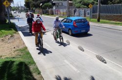 INAUGURAN NUEVO TRAMO DE CICLOVÍA EN AVENIDA FRANCISCO DE AGUIRRE QUE UNE LA RUTA 5 Y EL FARO