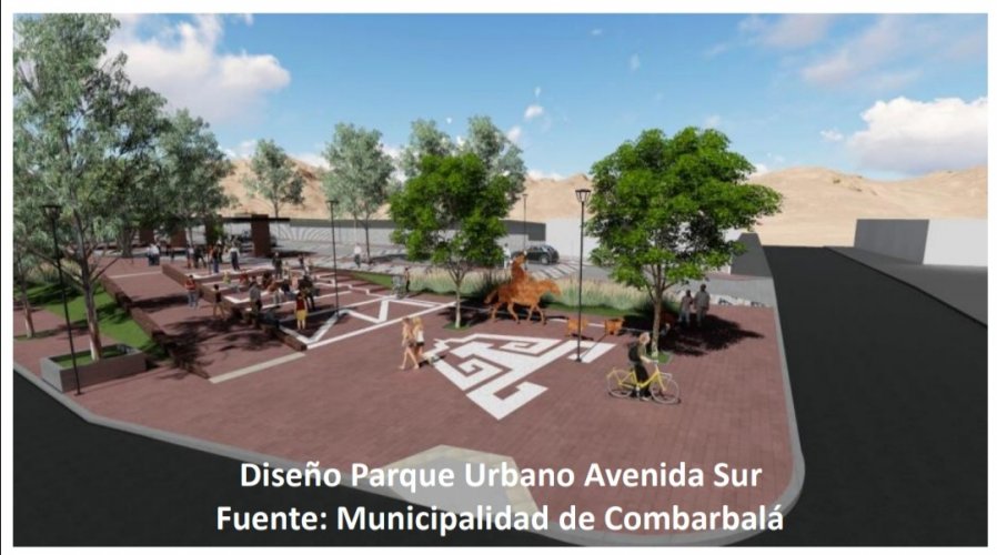 Parque Urbano Avenida Sur de Combarbalá cuenta con más de $5.456 millones para comenzar su construcción