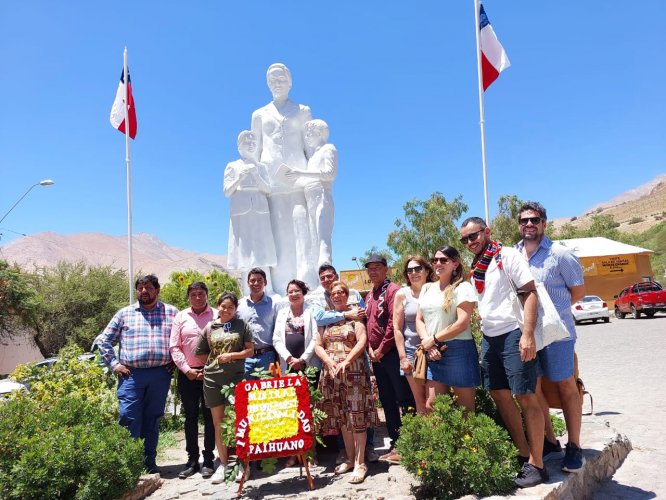 En Montegrande rinden homenaje a Gabriela Mistral en un nuevo aniversario de su fallecimiento