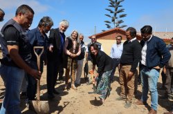 Dan el vamos a la futura planta de economía circular para la acuicultura a pequeña escala en Tongoy