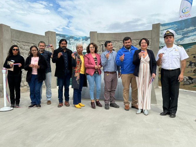 Inauguran memorial a 100 años del naufragio del vapor Itata en la comuna de La Higuera