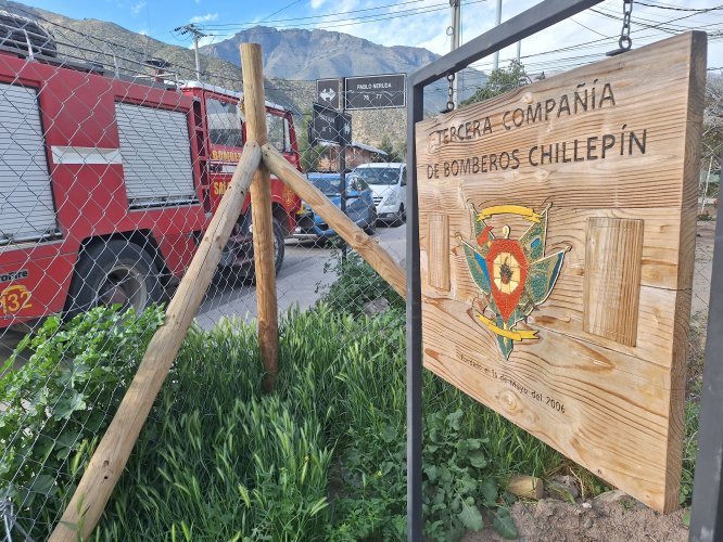 Destacan avance en la reposición del cuartel de Bomberos de Chillepín de Salamanca Destacan avance en la reposición del cuartel de Bomberos de Chillepín de Salamanca