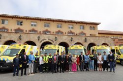 Gobierno Regional refuerza la red de urgencia con la entrega de siete nuevas ambulancias al SAMU