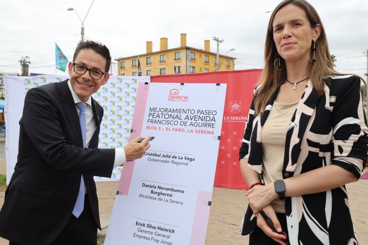 Avenida de Aguirre renace con histórica inversión que renueva el corazón urbano de La Serena